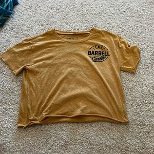 Barbell cartel crop top